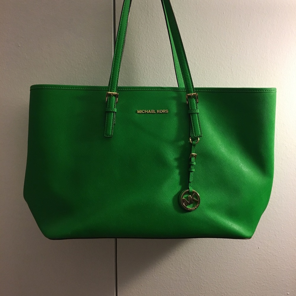 Michel Kors Bright Green Tote